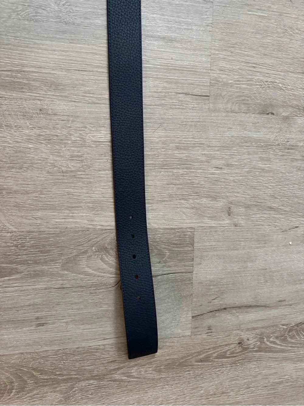 Louis Vuitton Navy Reversible Belt with Black LV Buckle 85cm